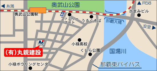 丸親建設への地図